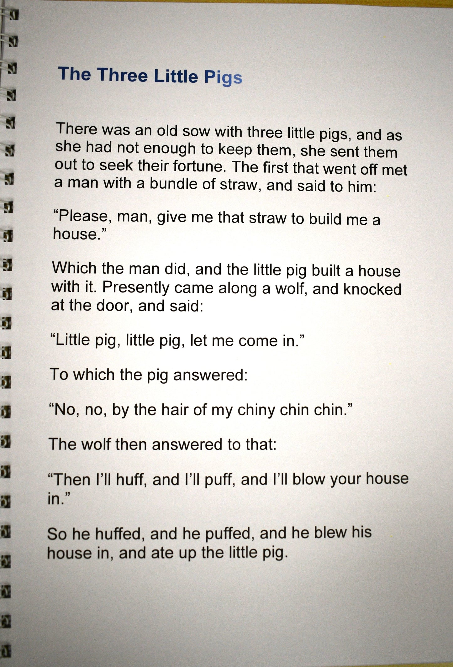 The Three Little Pigs