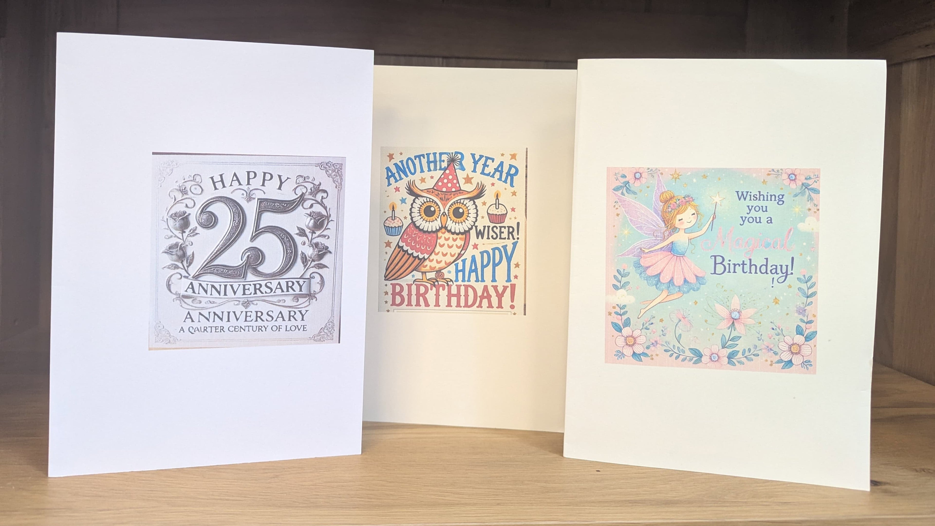 A collection of our braille greetings cards