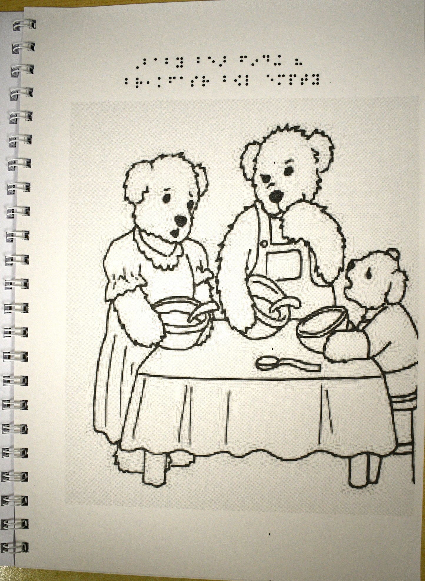 Braille Fairy Tale Colouring Book