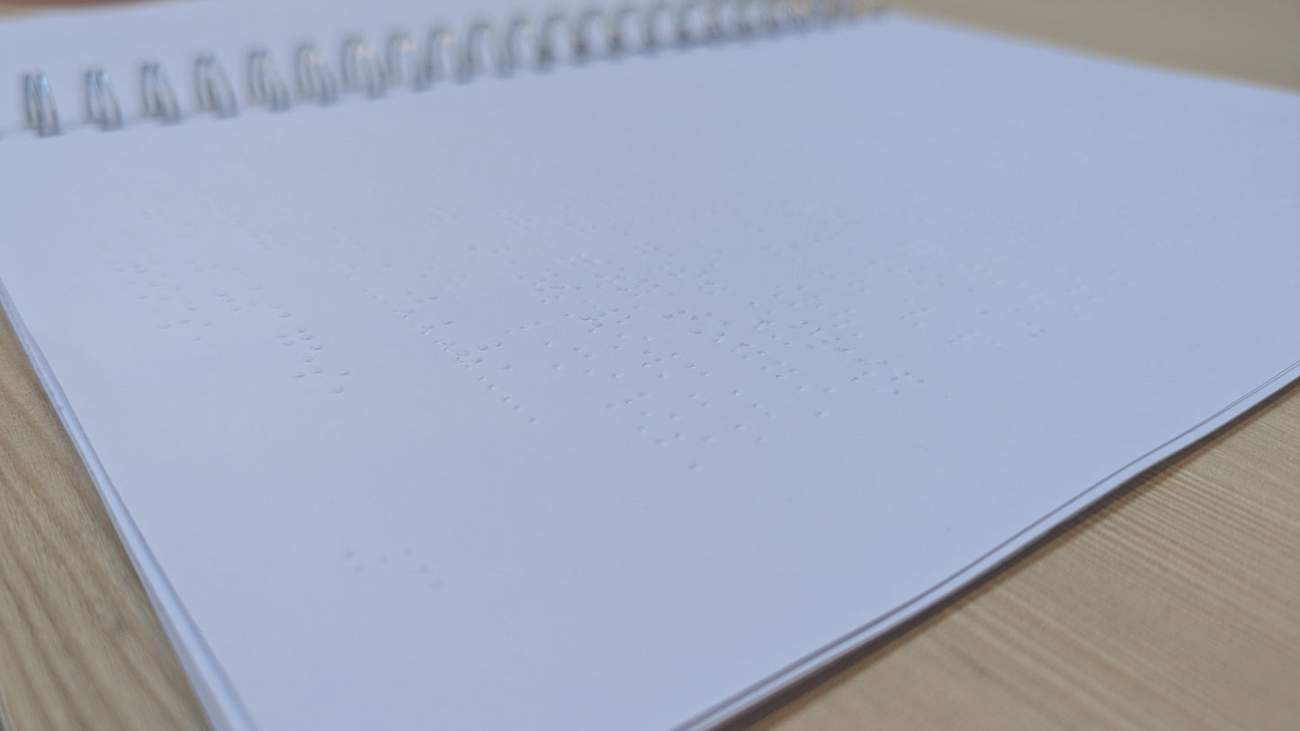 Custom braille document