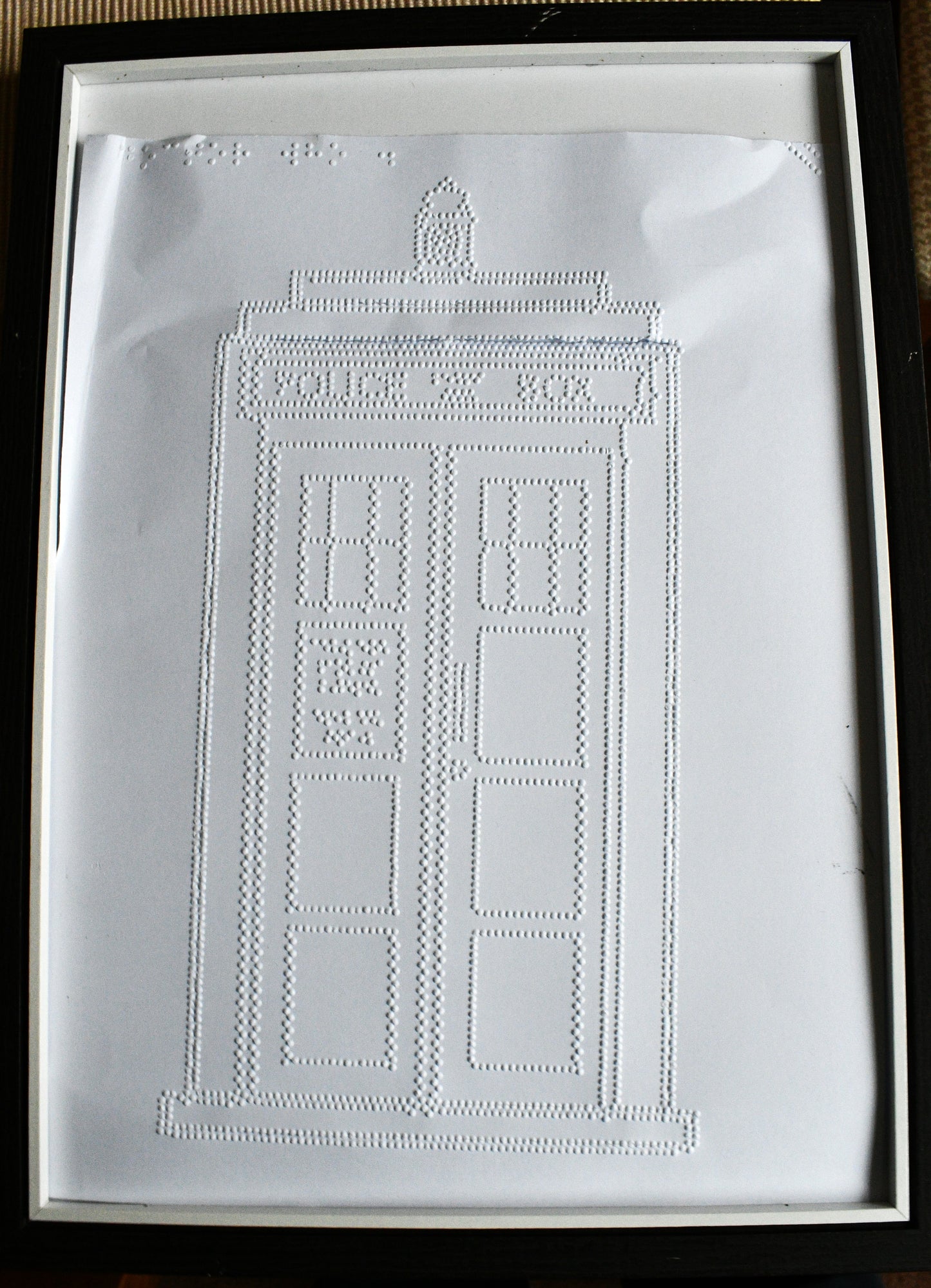 Tactile Braille Artwork — The TARDIS — Doctor Who