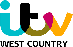 Logo of ITV West Country with colorful design on a white background